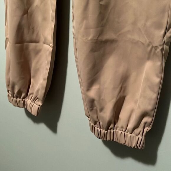 Shein Women's Tan Button And Zipper Fly Jogger Cargo Pants - Picture 3 of 8